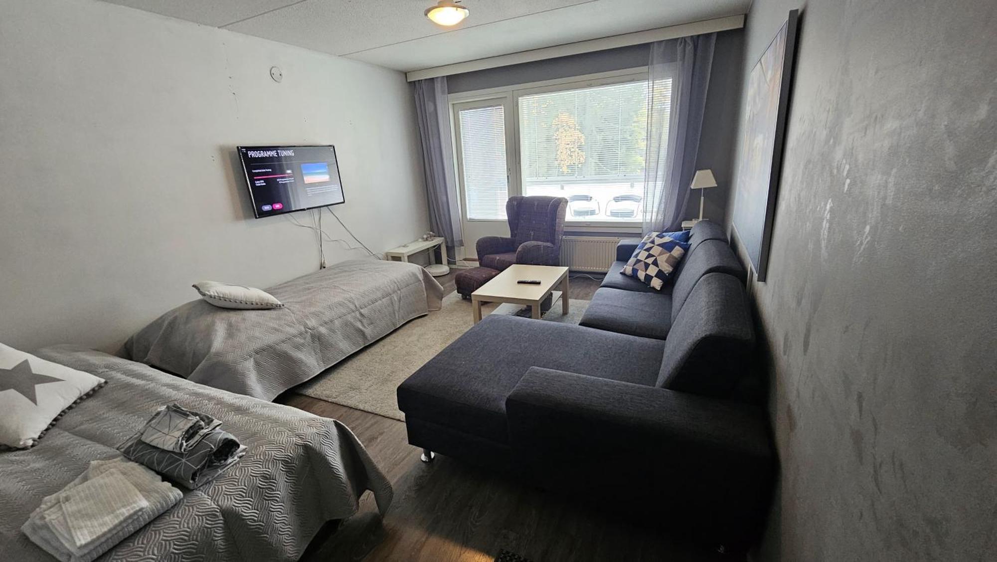 Tilava Kaksio, Saunalla Ja Saehkoeauton Latauksella. Tampere Extérieur photo